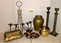 Decor Lot with Hanging Candle Holder