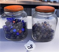 (2) JARS MARBLES