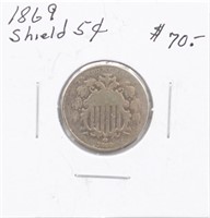 1869 Shield Nickel