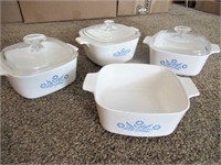 Corningware Dish Set (3) w/lids