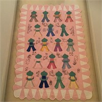 VINTAGE SUNBONNET SAM CHILDS QUILT