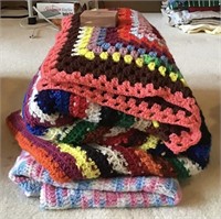 ASSORTED CROCHET AFGHANS