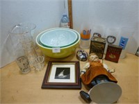 Pyrex Bowls / Tins / Retro Glasses / Vase