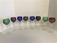 Outstanding Set of 8 Cut-to-Clear Goblets