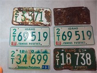 Vintage Idaho License Plates