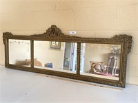 Vintage Bronze Mantel Mirror