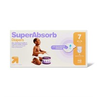 Disposable Diapers Pack - up & up™ size 7  112 CT