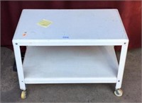 Vintage Style Painted Rolling Cart