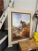 "A MORNING SHOWER" WESTERN PRINT