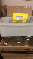 10 boxes of miscellaneous canning jars