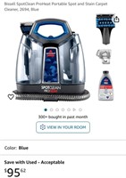 CARPET CLEANER (OPEN BOX, NEW)