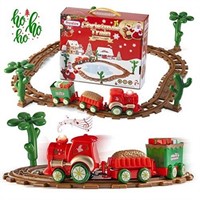 WFF9073  Prextex Christmas Train Set, Musical, Ele