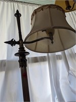 Metal lamp with lampshade 4 1/2ft tall (Main