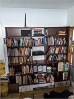Large wooden bookshelf 80"W 14"D 83"H does not