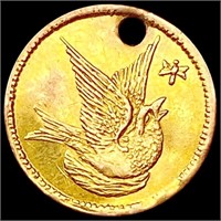 1882 Cal. Fractional Gold Quarter Bird and Insect