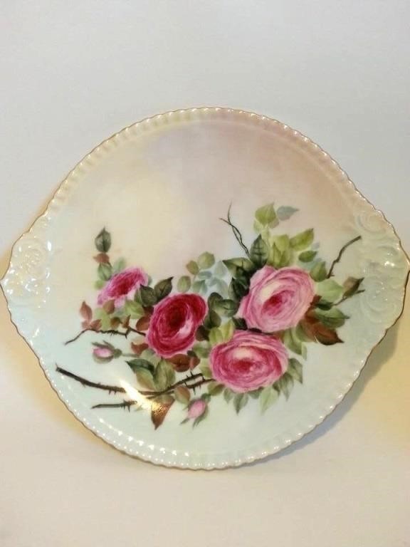 T&V FRANCE LIMOGES Vintage Hand Painted ARTIST