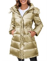 GRACE KARIN Womens Long Winter Coat with Hood Shin
