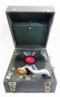 1931 Victor Record Player with Records