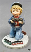 Hummel Goebel "Boy w/Trainset" Figurine