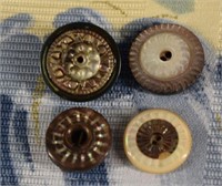 Mother Of Pearl & Abalone Whistle Buttons