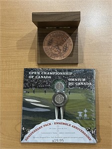 2004 Open Golf Coins and Ont Golf Medallion