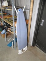 ironing board with iron holder