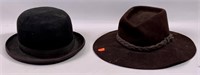 Black Derby hat - Dobbs 5th Ave NY - size 7.5 /