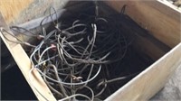 wood crate of cable chokers