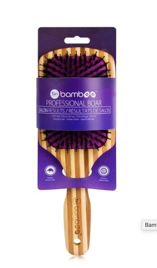 (3 Pk) Bamboo XL Detangling Paddle Brushes