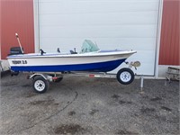 13’ boat and trailer - no ownership available