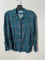 Vintage Paisley Femme Button Up Shirt