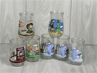 WELCH'S JUICE GLASSES DR SEUSS GRINCH PEANUTS CHAR