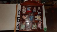 Hanging Display Case W/Baby Dolls