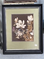 Framed Decorator Print - Flowers 29 X 35 "