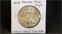 2018 American Eagle Silver Dollar