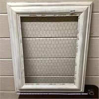 Large frame with mesh to hang jewelry