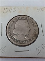 1893 Columbus Half Dollar