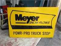 Vintage Metal Meyer snow plows sign
