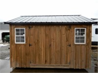 NEW- 10' X 12' AMISH BUILT SHED- METAL ROOF- RAMP-