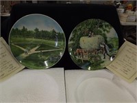 (2) Currier & Ives Series Collector Plates