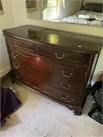 Carved mahogany dresser 4 drawers