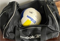 Sports bag and volley ball