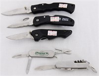 Lot of 5 Pocket Folding Knives Various sizes