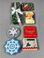 Christmas Ornament tins or gift card holders