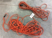 2) Extension Cords,  Long Orange