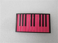 Pink Keyed Keyboard Belt Buckle