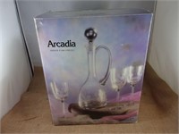 Arcadia 5pc Wine Crafe & Glasses - NEW