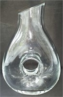 unusual moderne glass pitcher vase