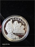 2012 $5 Fine Silver Coin Women in Military