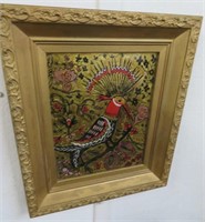 Reverse on Glass Bird Painting